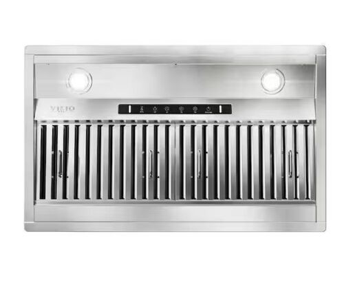 VIKIO 42 in. 380 CFM Convertible Insert Range Hood in Stainless Steel with LED, 3-Speed and Gesture Control