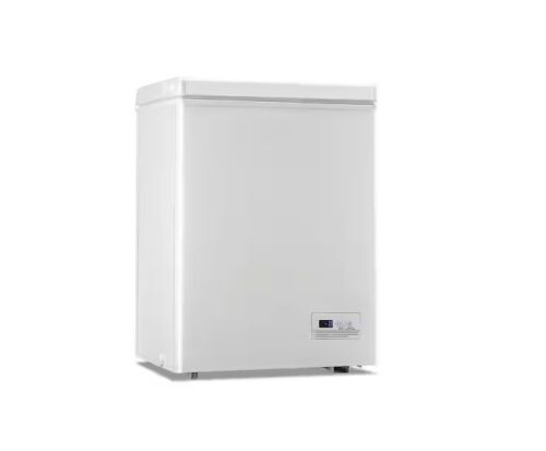4.0 cu. ft. Manual Defrost Mini Upright Freezer in White with 2 Removable Baskets, Digital Control Panel
