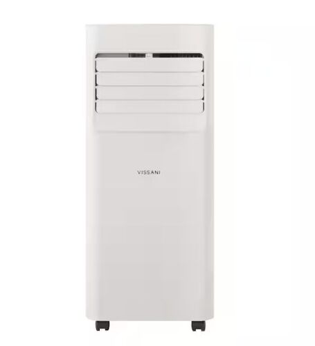 Vissani 5,000 BTU 115-Volt 3-in-1 Portable Air Conditioner Unit Cools 150 sq. ft. with Dehumidifier and Remote in White