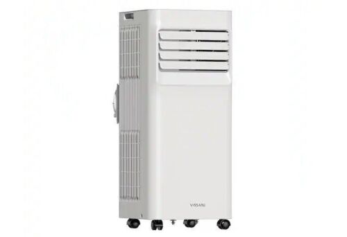 Vissani 6,000 BTU 115-Volt Smart Portable Air Conditioner Cools 250 sq. ft. with Dehumidifier and Remote, Powered by Hubspace