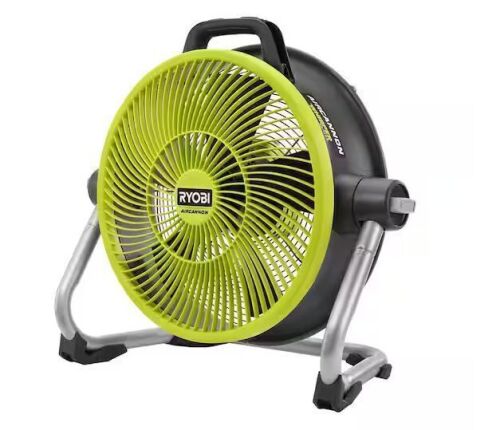 RYOBI ONE+ 18V Cordless Hybrid WHISPER SERIES 14 in. Air Cannon Fan (Tool Only)
