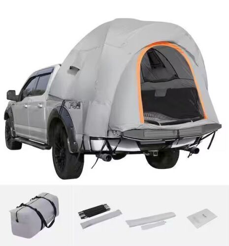 VEVOR 6.4-6.7 ft. Pickup Truck BED Tent with Rain Layer and Carry Bag Waterproof PU 2000mm Double Layer Truck Tent