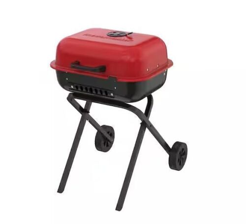 Megamaster Traverse Portable Charcoal Grill in Red