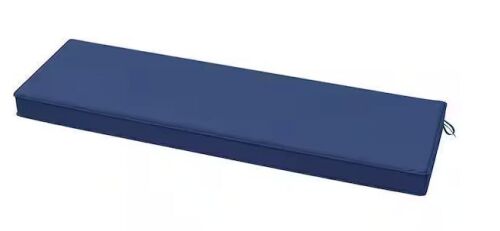 42 in. x 18 in. x 3.5 in. Rectangular Outdoor Porch Swing Bench Cushion Blue