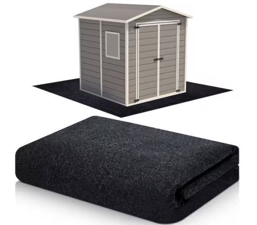 8.2 x 8.2 ft Waterproof Outdoor Storage Shed Floor Mat, Washable