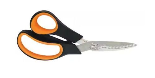Fiskars 8 in Garden Pruning Shears, Stainless Steel Serrated Blade with Take-apart Design and Softgrip Handle