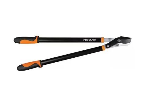 Fiskars 1-3/4 in. Cut Capacity Steel Blade, 28 in. Power-Lever Bypass Lopper with SoftGrip Handles