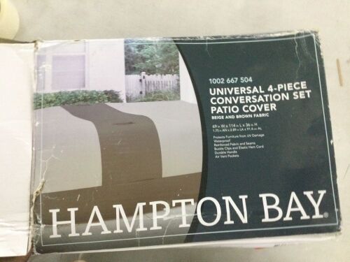 Hampton Bay Universal 4-Piece Conversation Set Patio Cover