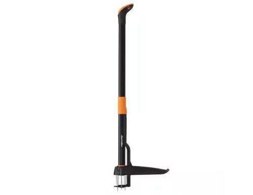 Fiskars 34 in. Stand up 4 Claw Long Handle Weed Puller Tool