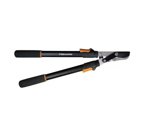 Fiskars 1-3/4 in. Cut Capacity Steel Blade, 25 in. - 37 in. Power-Lever Bypass Lopper with Extendable Handles