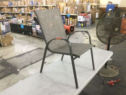 StyleWell Sling Stack Outdoor Dining Chair in Riverbed