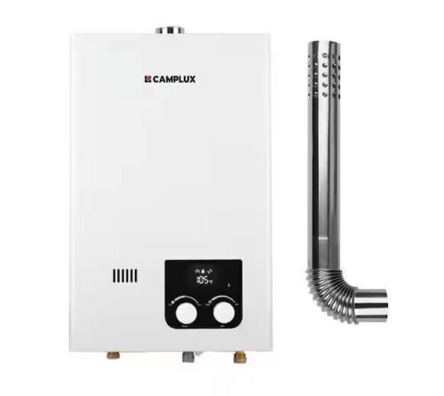 CAMPLUX Instant 2.64 GPM 68,000 BTU Indoor Propane Tankless Water Heater with Vent Pipe