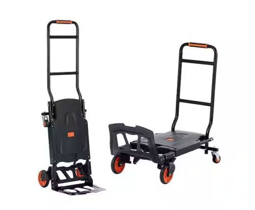 Aluminum Hand Truck, 2-in-1 Design, 300 lbs. Load Capacity