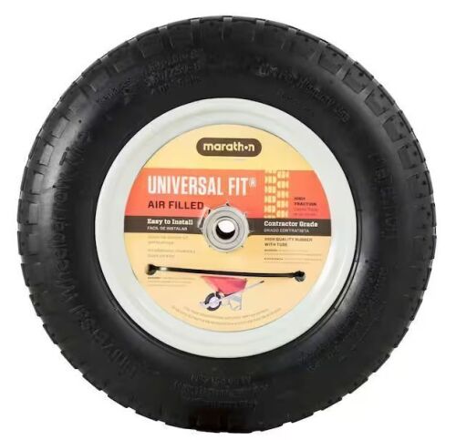 Marathon 14.5 in. Pneumatic Universal Wheelbarrow Wheels