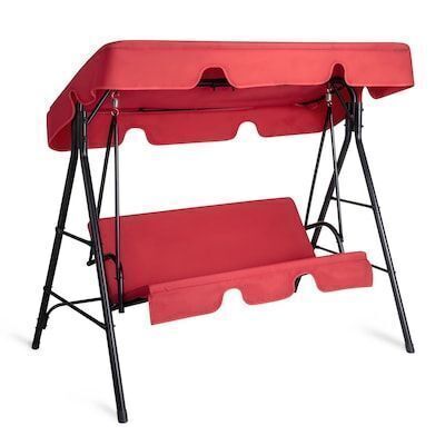 VINGLI 70W x 59H /Outdoor Patio Glider Swing with Adjustable Canopy