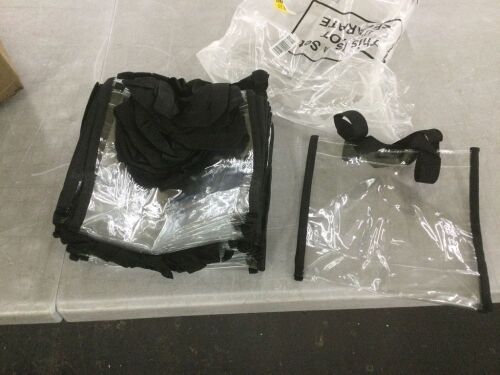 Small Clear Plastic Tote Bags, 30pc