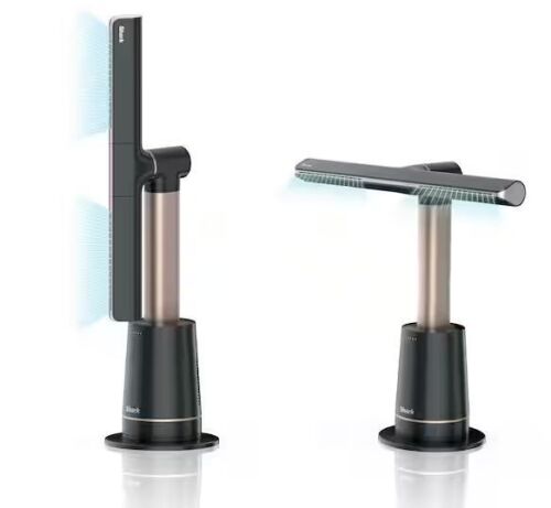 Shark TurboBlade 31.5in. 10 Speed Ultra-Powerful Bladeless Tower Fan in Charcoal 180° Oscillation, Pivots and Twists