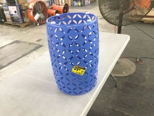 Hampton Bay Sail Blue Metal Outdoor Side Table