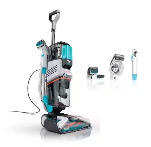 Shark CarpetXpert Upright Deep Carpet Cleaner Corded with StainStriker and Shampooer for Pets in Gray
