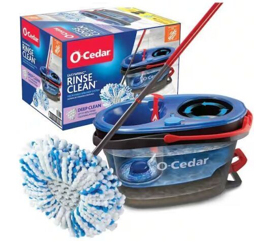 O-Cedar RinseClean Deep Clean Microfiber Spin Mop