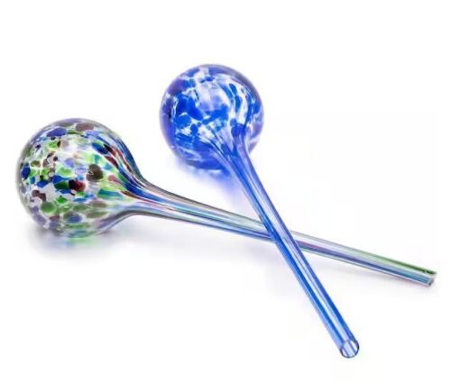 Lot of (2) Aqua Globes Large Water Globe Twin Pack