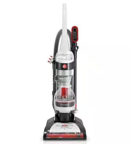 HOOVER WindTunnel Bagless Pet Upright Vacuum Cleaner with Automatic Cord Rewind For Carpet, Hardwood, and Upholstery