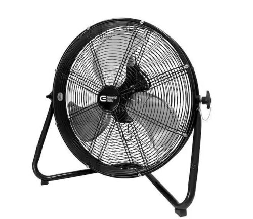 Commercial Electric 20 in. 3-Speed High Velocity Shroud Floor Fan