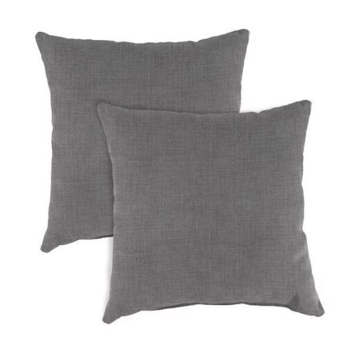 18 in. L x 18 in. W x 4 in. T Square Outdoor Throw Pillow (2-Pack)