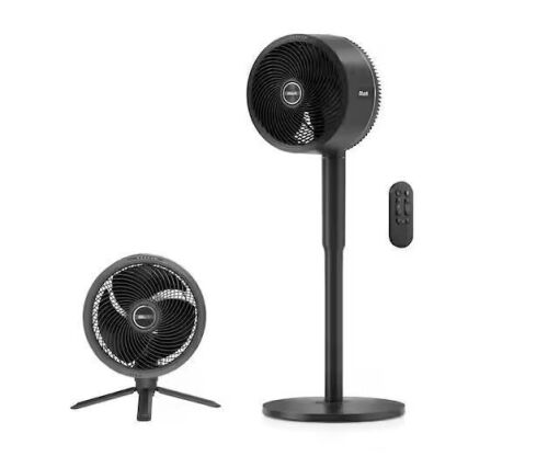 Shark FlexBreeze 13in. Portable 5 Fan Speeds Pedestal Fan in Dark Grey with Up to 24 hours of Cordless Runtime