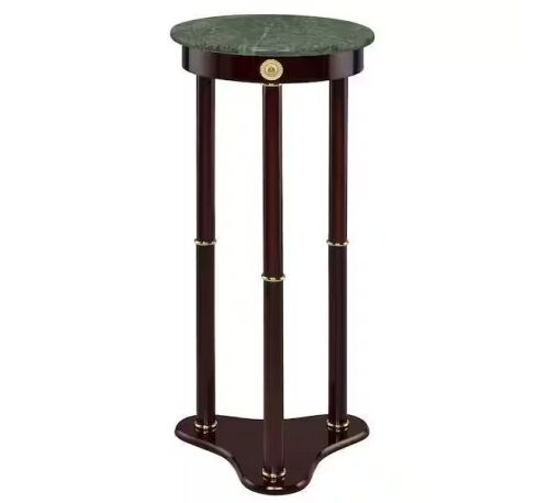 Coaster 12 in. Merlot Round Marble Accent Table