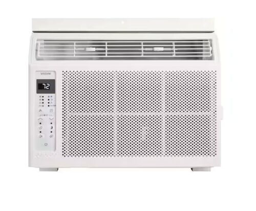 Vissani 5,000 BTU 115-Volt Window Air Conditioner cools 150 sq. ft. with Remote in White