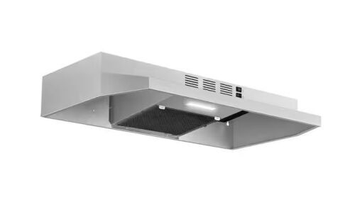 Range Hood 30 inch Under Cabinet, Stainless Steel Kitchen Vent Hood 280CFM, Built-in Kitchen Stove Hood Button Control