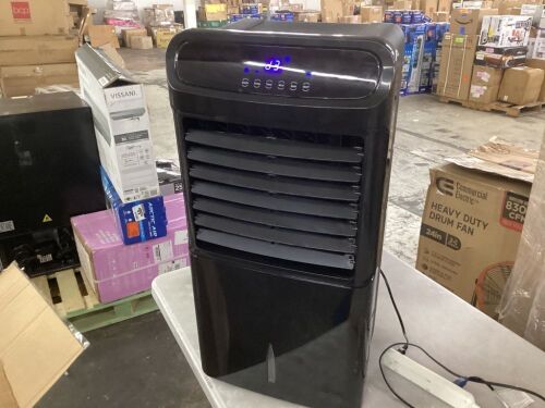 32 in. Evaporative Air Conditioner 3-in-1 Ice Cooling Fan Water and Humidifier Remote 3.2 Gal. Water Tank - Missing Wheels