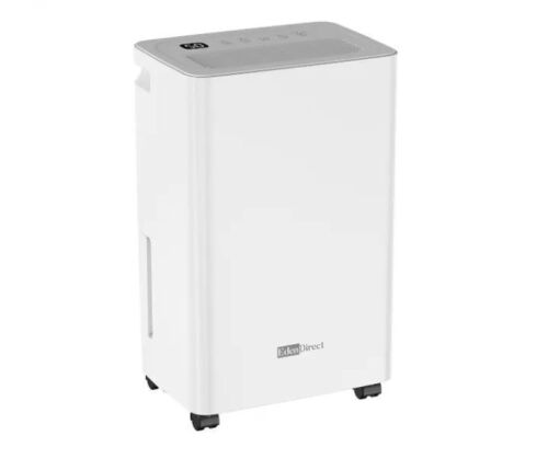 Edendirect 30 pt. 2,500 sq.ft. Dehumidifier for Basement in White with Smart Dry, Drain Hose and Bucket, 35dB Ultra Quiet, Timer