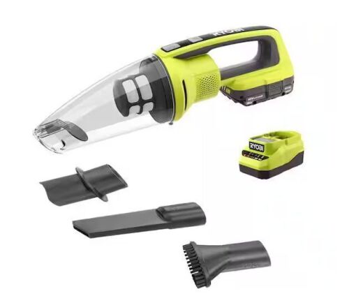 RYOBI ONE+ 18V Cordless Performance Handheld Vacuum Kit with 2.0 Ah Battery and Charger