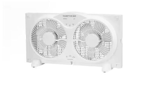 Hampton Bay 9 in. 3-Speed Digital Window Fan