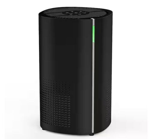1655 sq. ft. HEPA-True Console Air Purifier in Black, 147 CFM, 5-Fan Speed with Auto and Sleep Mode