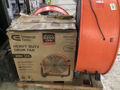 Salvage Drum Fans - For Parts or Repair