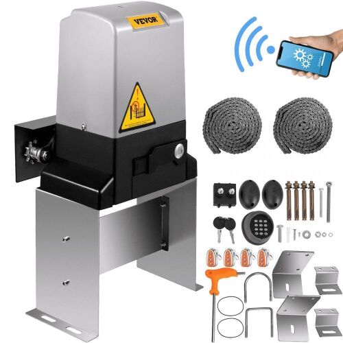 VEVOR 3300 LBS Automatic Sliding Gate, Gate Opener Motor with 2 Remote Controls, 230 ft Remote Distance