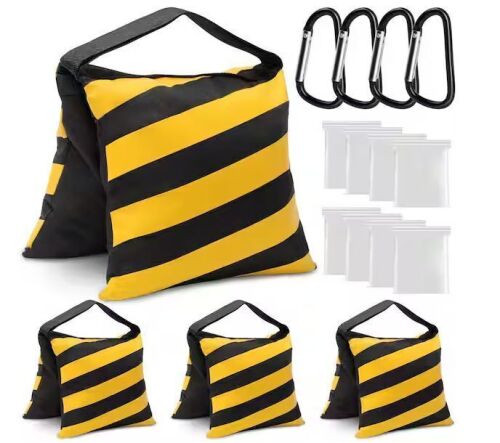 4-Pack Yellow Sandbag Weight Bags