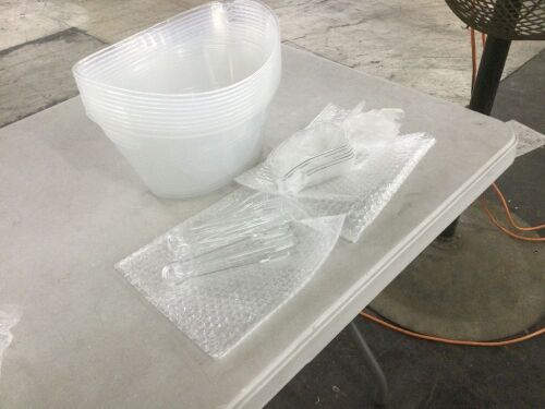10 Ice Buckets with Tongs & Spoons
