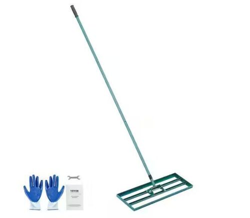 Lawn Leveling Rake 30 in. x 10 in. with 78 in. Steel Extended Handle