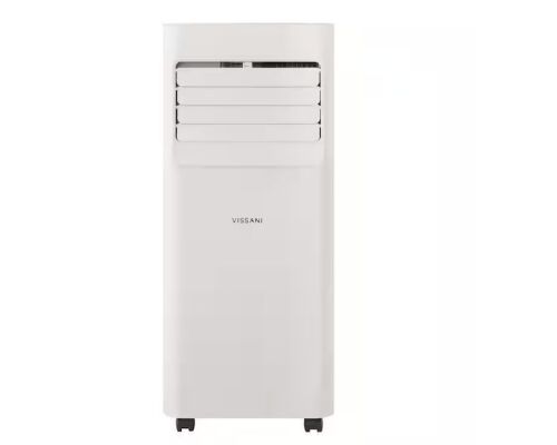 Vissani 5,000 BTU 115-Volt 3-in-1 Portable Air Conditioner Unit Cools 150 sq. ft. with Dehumidifier and Remote in White