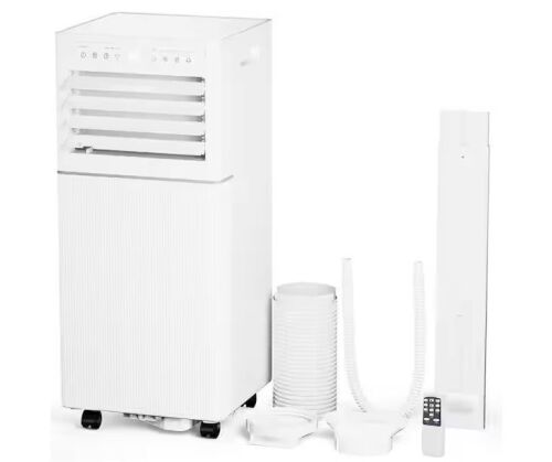 10,000 BTU (6,000 BTU DOE) 115-Volt Portable Air Conditioner Cools 400 Sq. ft. with Dehumidifier and LCD Remote