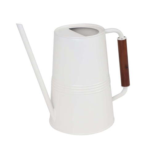 Expert Gardener 1-Gallon Metal Watering Can, White