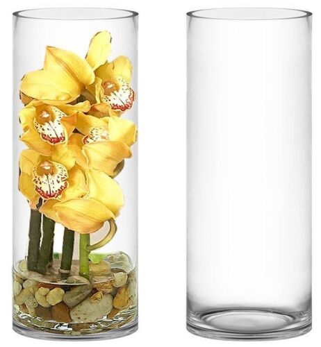 Glass Cylinder Vases, 4-Pack