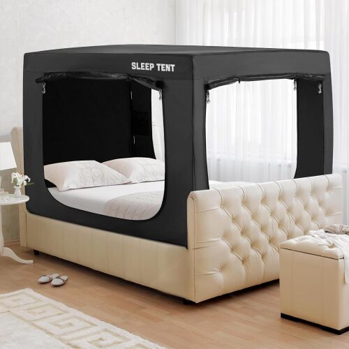Bed Tent Canopy for Kid Adult, Indoor Privacy Sleep Blackout Tents