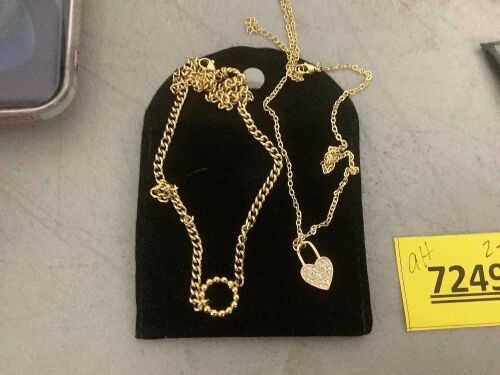 Slide Gold Necklace Set