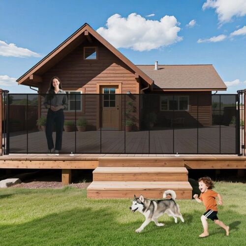 275" Retractable Baby Gates Dog Gate Extra Wide, 52" Tall Child Pet Safety Gate