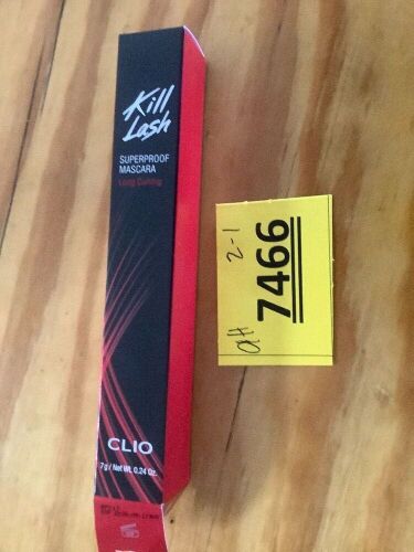 CLIO Kill Lash Superproof Mascara Fine, Waterproof Defining Mascara with Ultra-Slim Triangular Brush, Natural Length, Smudge-Resistant Wear, Safe for Sensitive Eyes